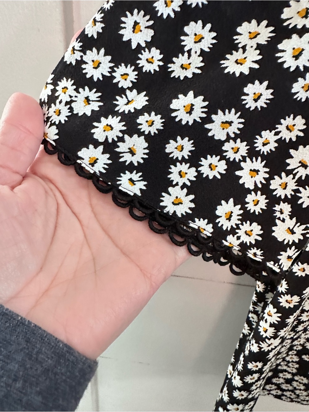 Sezane 34(2) Indira daisy print floral button short sleeve blouse softgirl retro - Picture 5 of 13